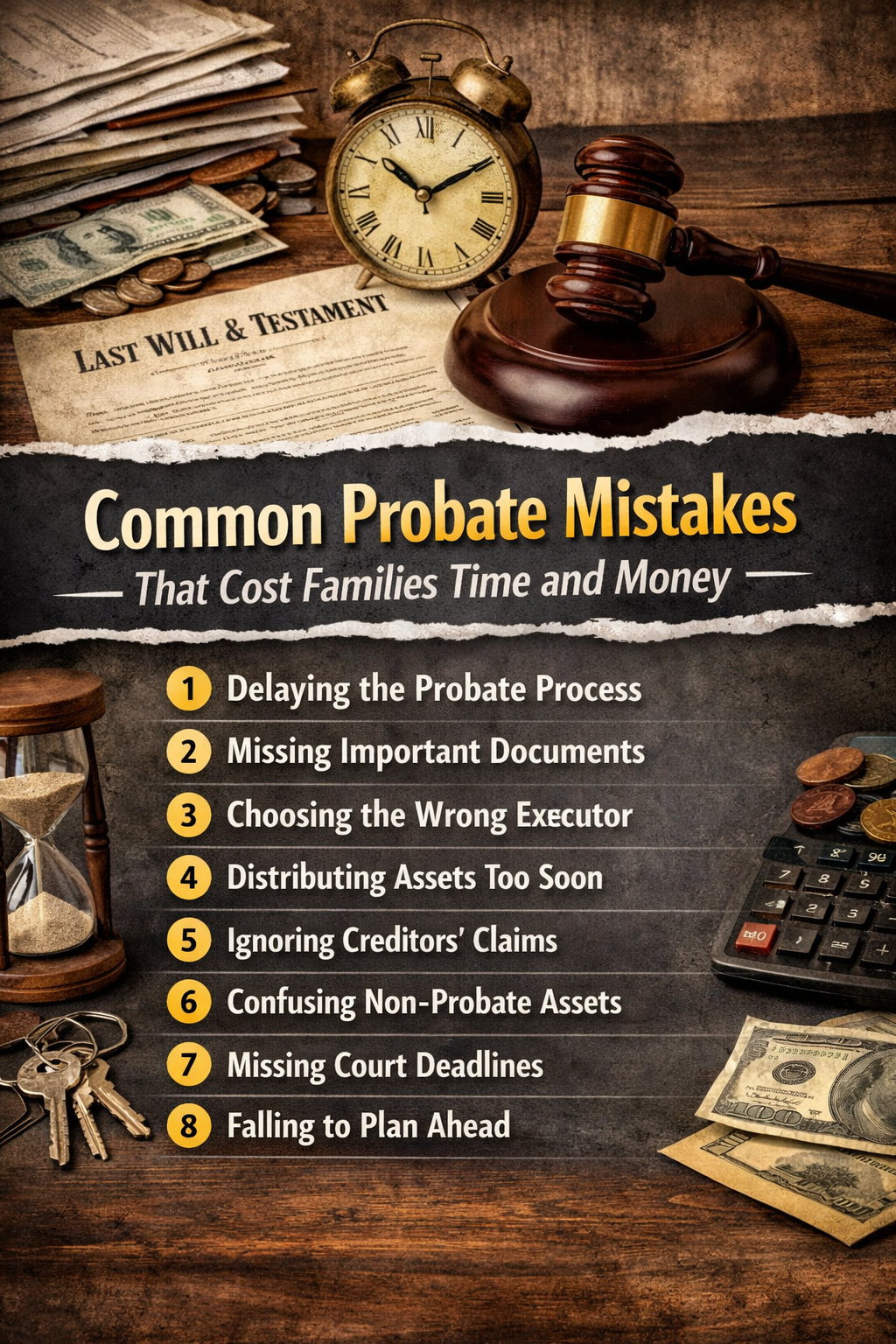 Common probate mistakes that cost families time and money